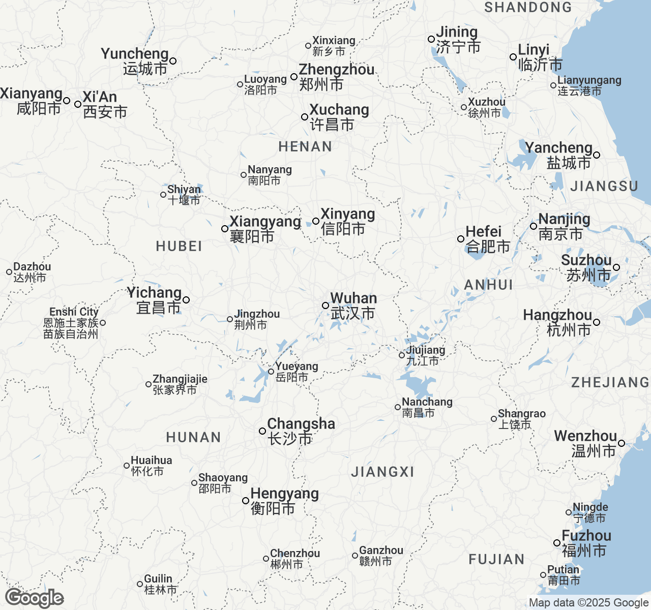 Map of Wuhan